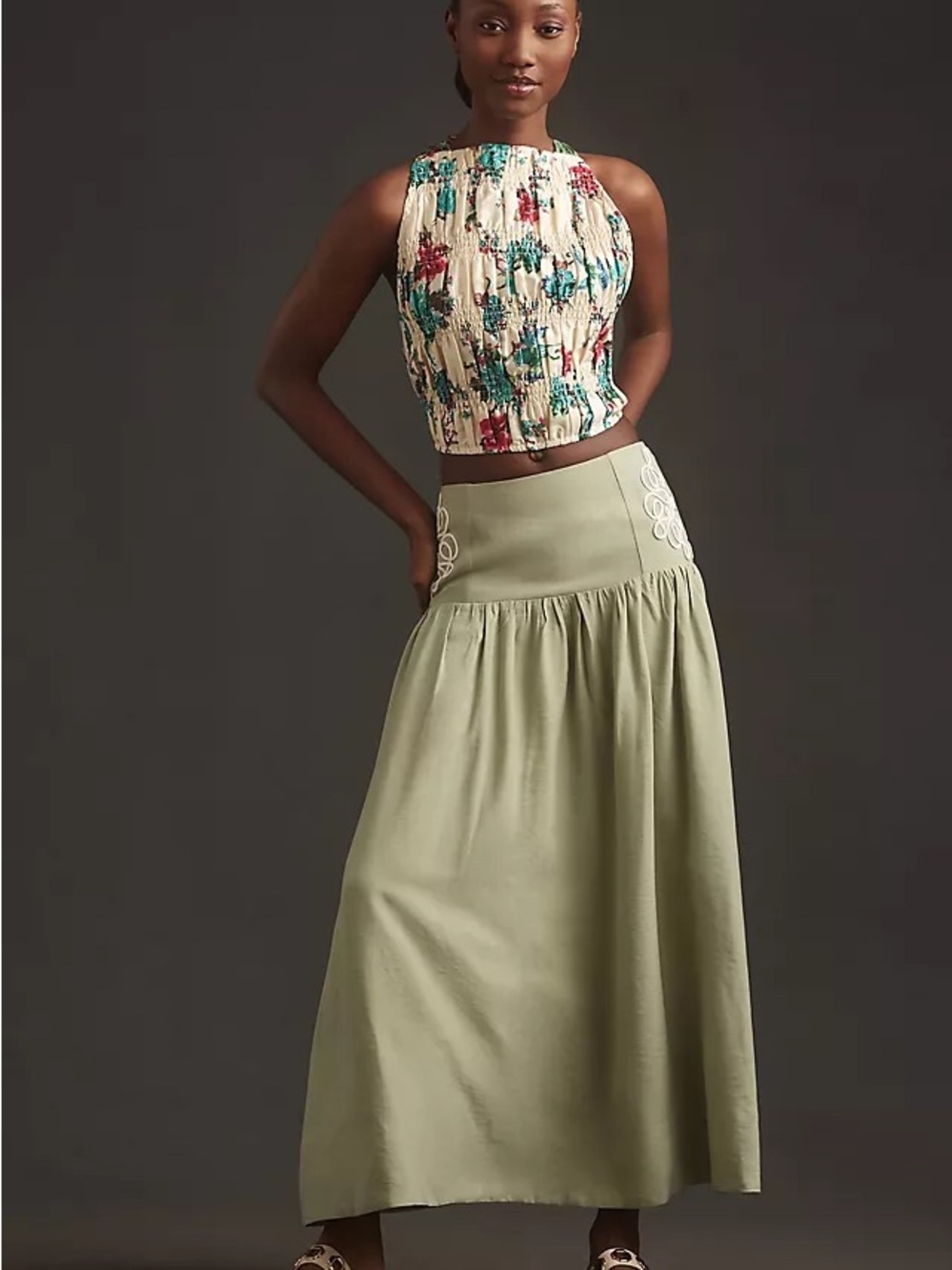 Anthropologie LetMeBe Boho Patchwork Top – M
